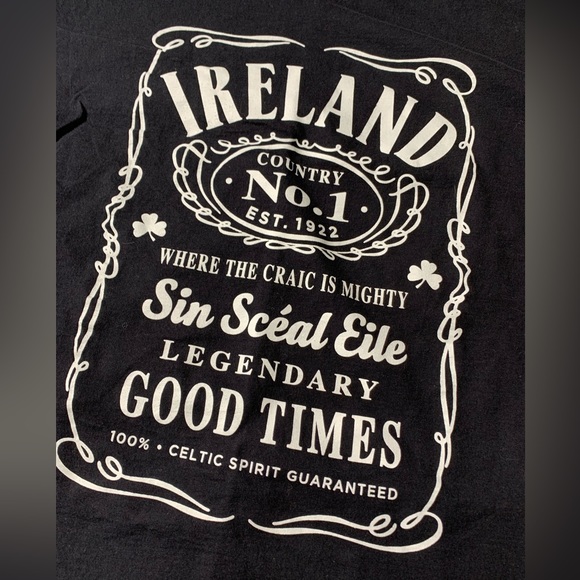 3/$10 Men Ireland Fruit of the Loom Shirt Sleeve Tee Shirt St Patrick Day LARGE - Picture 2 of 10